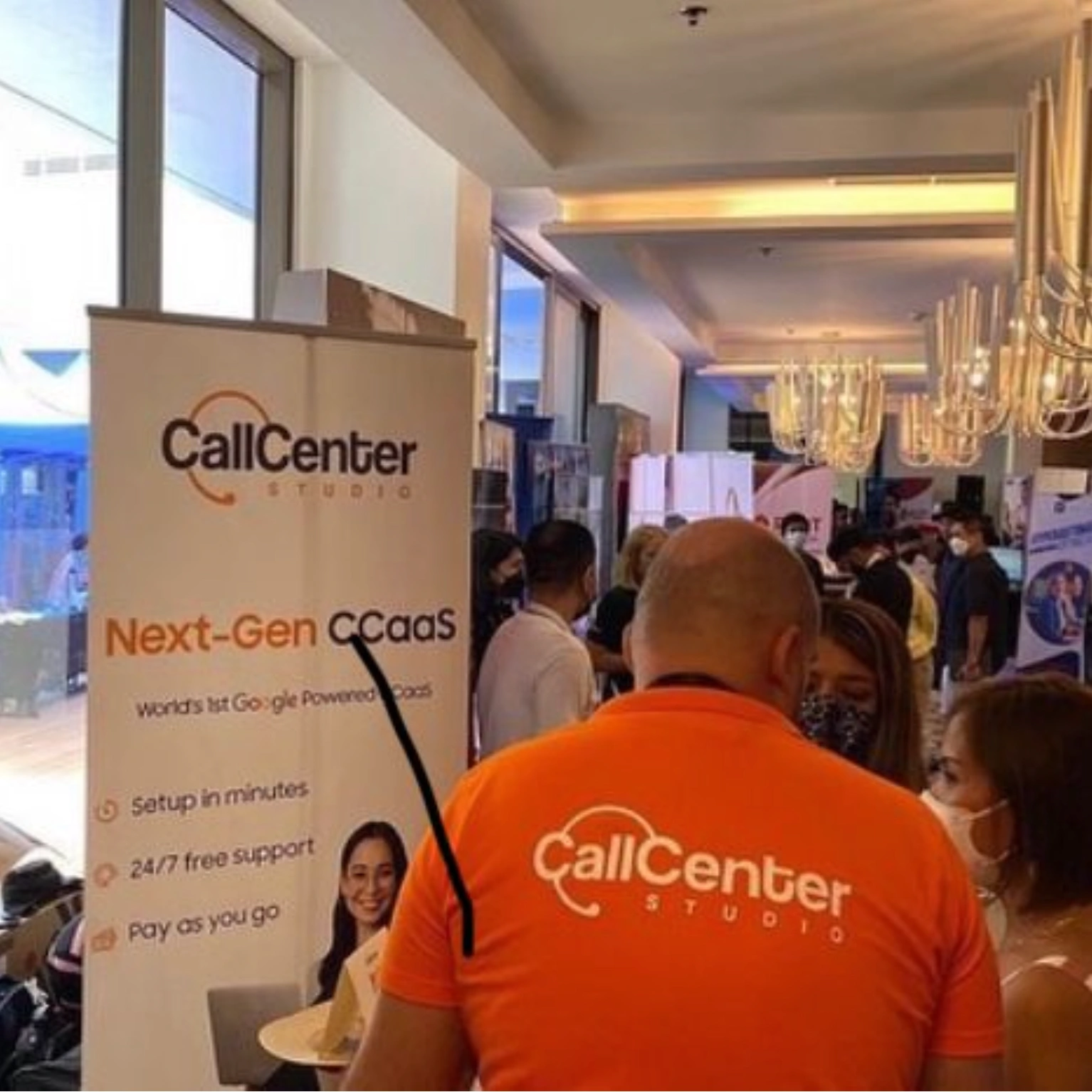 Call Center Studio booth at the Philippine call-centre managers conference
